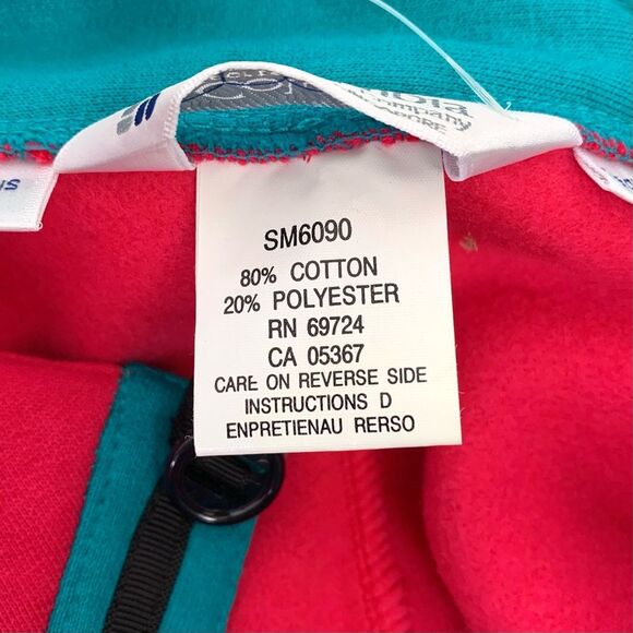 Vintage Columbia Radial Sleeve Color Block Snowshoe Resort Sweatshirt - Picture 9 of 10